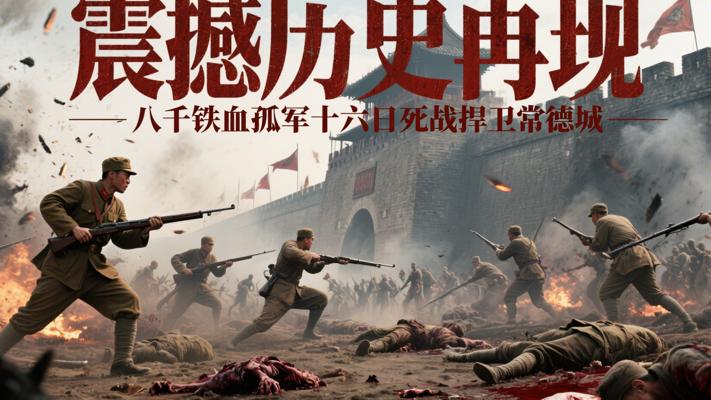 震撼历史再现：八千铁血孤军十六日死战捍卫常德城
