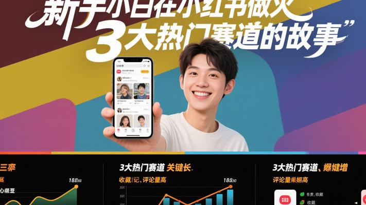 新手小白在小红书做火3大热门赛道的故事