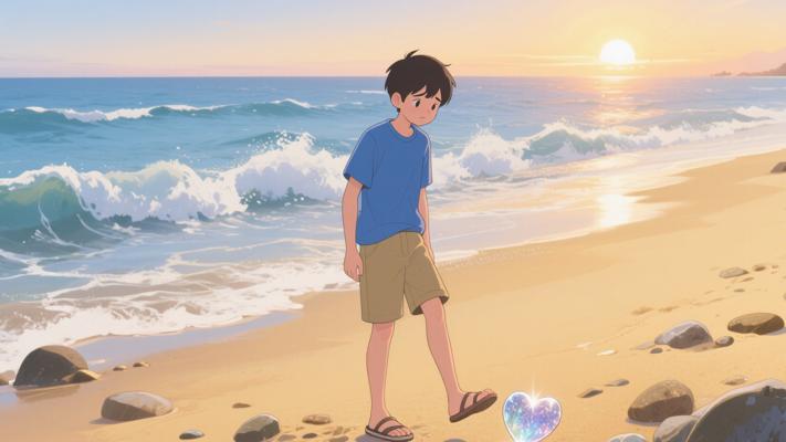 青年海边寻心愿石数月 错失珍宝方悟机会真谛