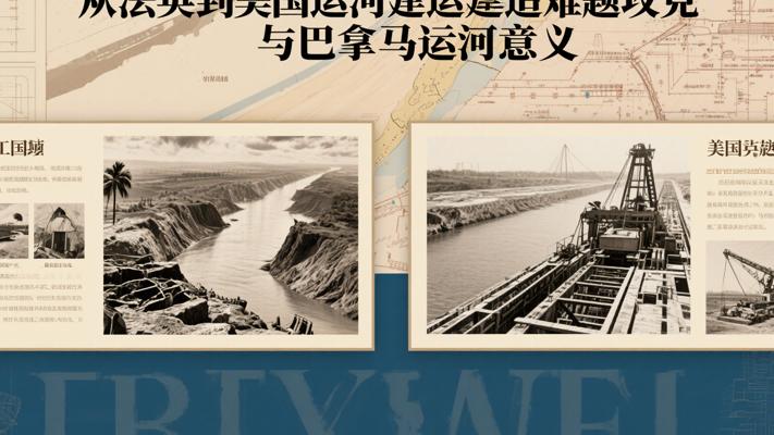 从法英到美国运河建造难题攻克与巴拿马运河意义