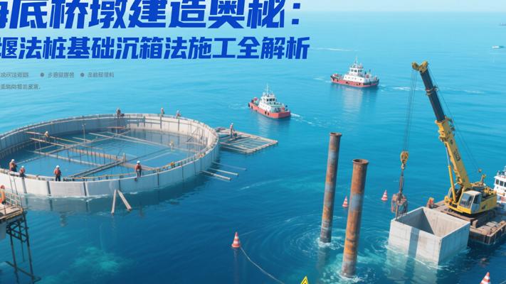 海底桥墩建造奥秘：围堰法桩基础沉箱法施工全解析