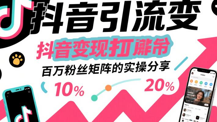 抖音引流变现打造百万粉丝矩阵的实操分享