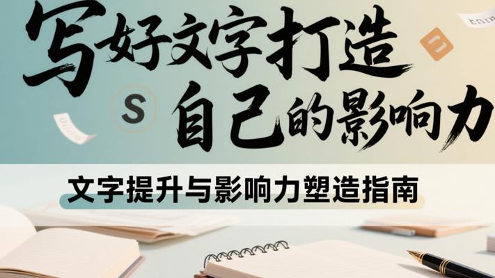 《写好文字打造自己的影响力》：文字提升与影响力塑造指南