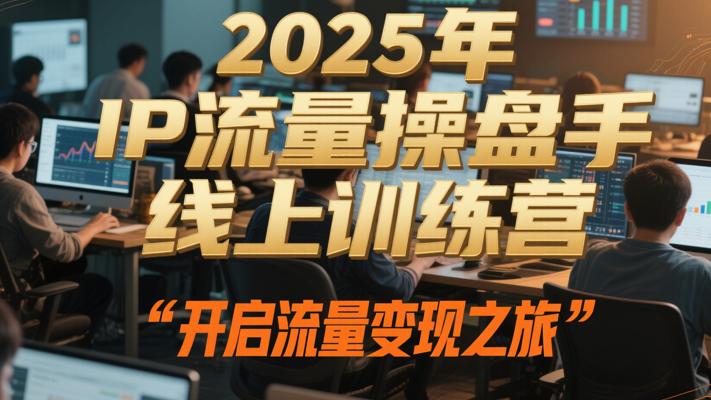 2025年IP流量操盘手线上训练营：开启流量变现之旅