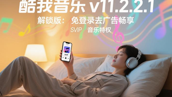 酷我音乐v11.2.2.1解锁版：免登录去广告畅享SVIP音乐特权