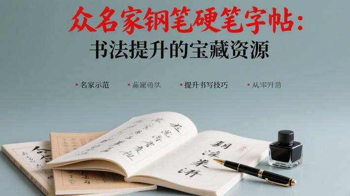 众名家钢笔硬笔字帖：书法提升的宝藏资源