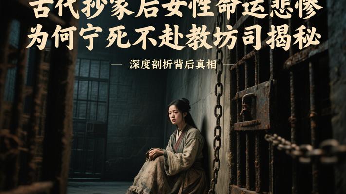 古代抄家后女性命运悲惨为何宁死不赴教坊司揭秘
