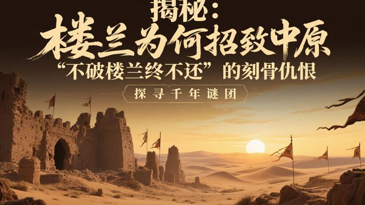 揭秘楼兰因何招致中原“不破楼兰终不还”的刻骨仇恨