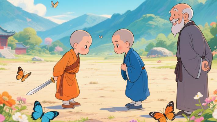 南北寺院小和尚较劲悟得道需自悟真谛