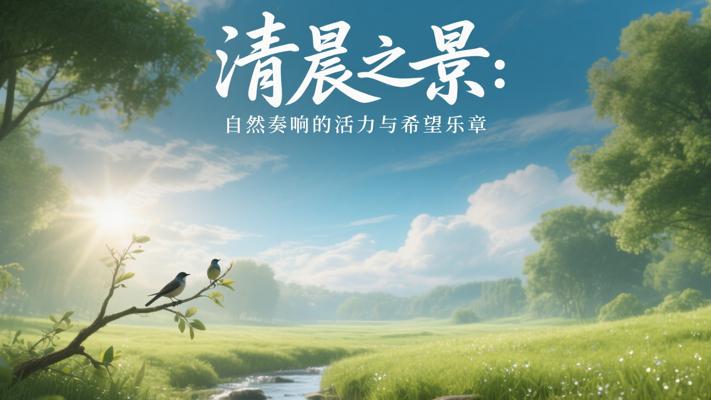 清晨之景：自然奏响的活力与希望乐章