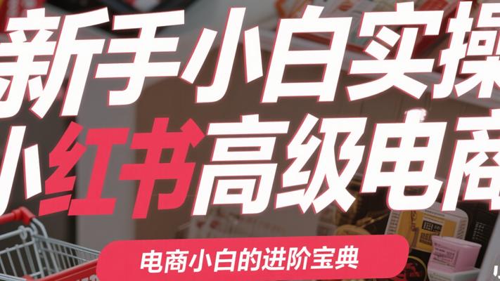 《新手小白实操小红书高级电商》：电商小白的进阶宝典