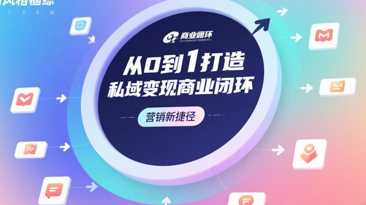 《从0到1打造私域变现商业闭环》：营销新捷径
