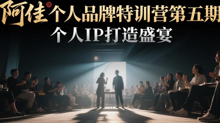 阿佳个人品牌特训营第五期：个人IP打造盛宴