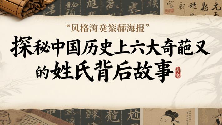探秘中国历史上六大奇葩又尴尬的姓氏背后故事