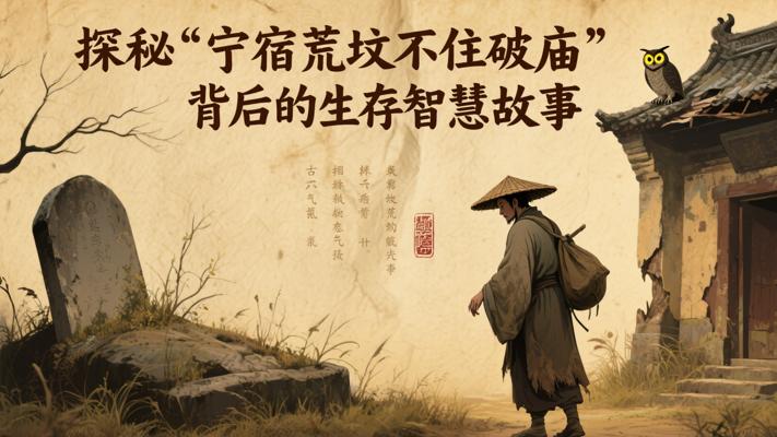 探秘古谚宁宿荒坟不住破庙背后的生存智慧故事