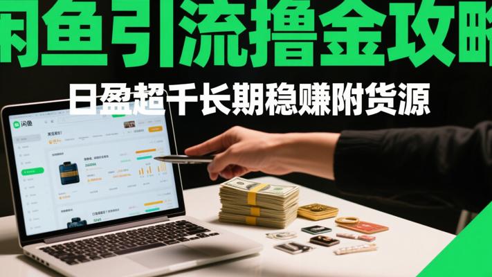 闲鱼引流撸金攻略：日盈超千长期稳赚附货源