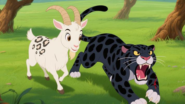 山羊因爱慕斑豹斑纹而丧命的警示故事