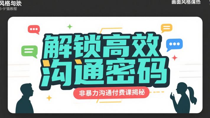 解锁高效沟通密码：非暴力沟通付费课揭秘