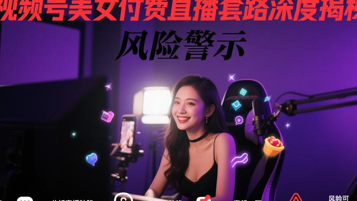 视频号美女付费直播套路深度揭秘与风险警示