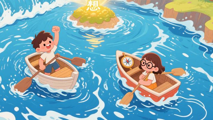 逆流而上需方向空有勇气难抵理想彼岸