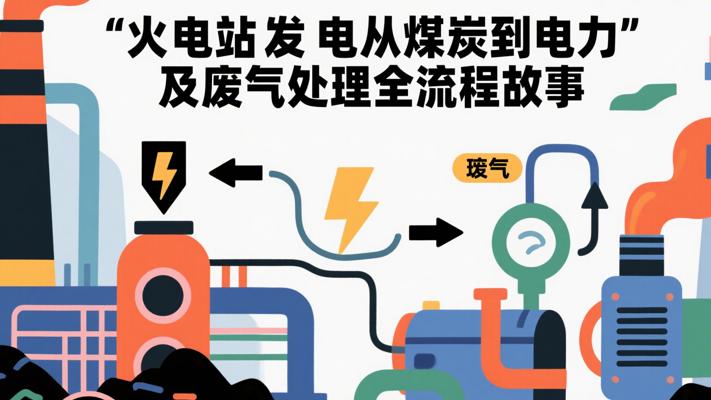 火电站发电从煤炭到电力及废气处理全流程故事