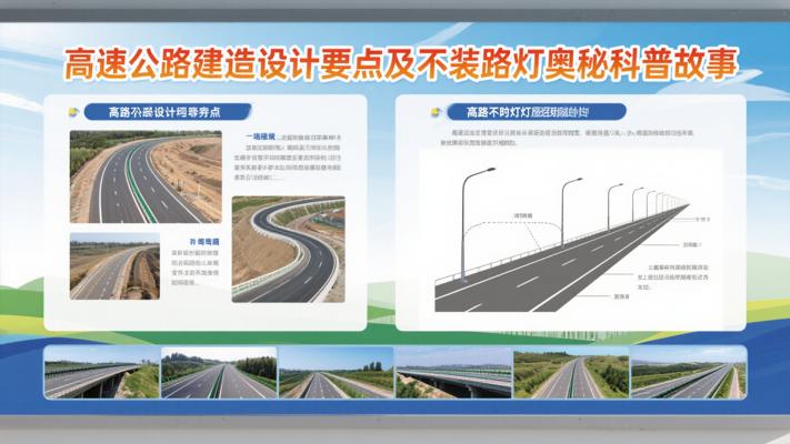 高速公路建造设计要点及不装路灯奥秘科普故事
