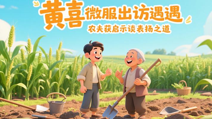 黄喜微服出访遇农夫获启示谈表扬之道