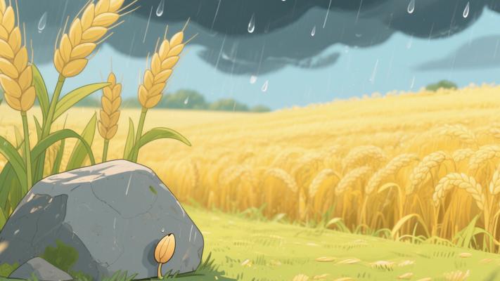 逃避风雨的麦种失去成熟机会的故事