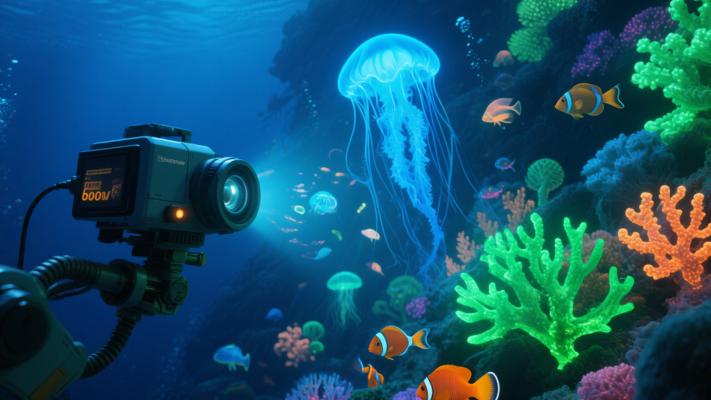探秘深海6000米机器人镜头下的发光生物共生奇观