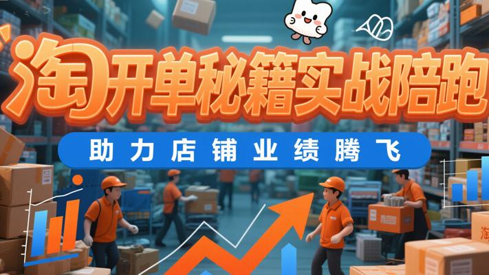 淘宝开单秘籍实战陪跑，助力店铺业绩腾飞