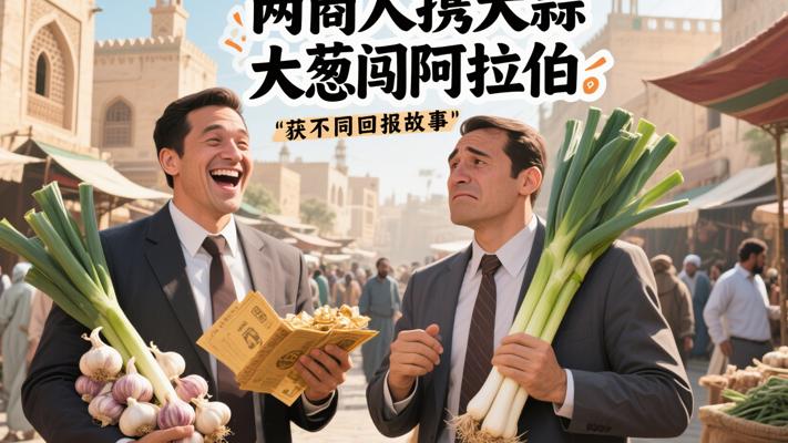 两商人携大蒜大葱闯阿拉伯获不同回报故事