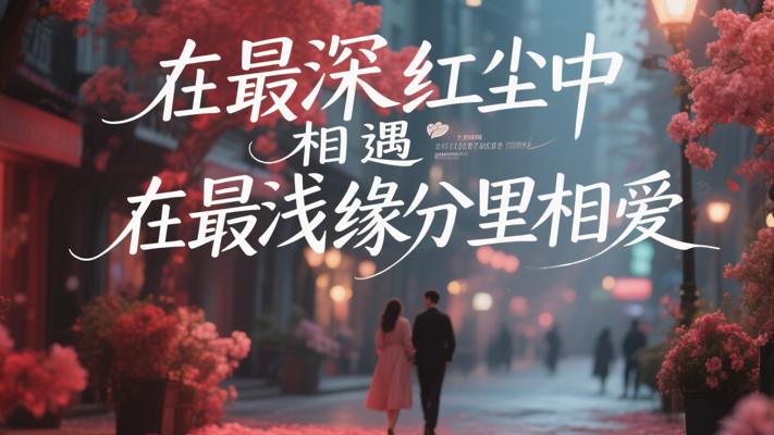 在最深红尘中相遇在最浅缘分里相爱