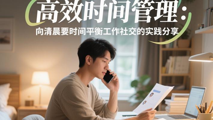 高效时间管理：向清晨要时间平衡工作社交的实践分享