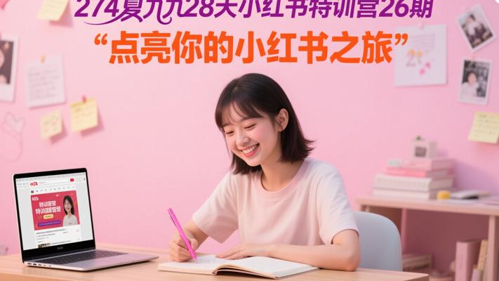 274夏九九28天小红书特训营26期：点亮你的小红书之旅