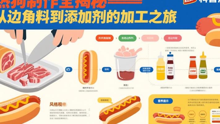 热狗制作全揭秘从边角料到添加剂的加工之旅
