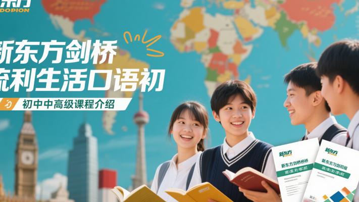 新东方剑桥流利生活口语初中高级课程介绍