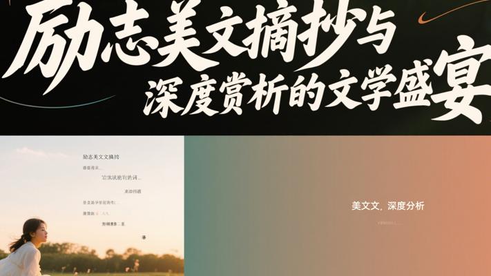 励志美文摘抄与深度赏析的文学盛宴