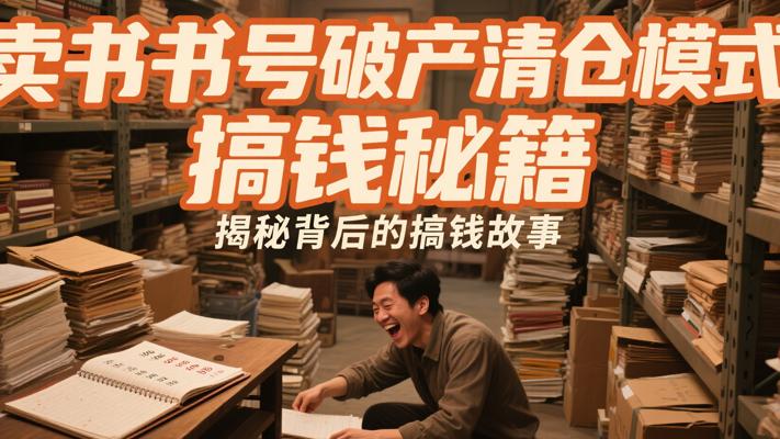 卖书号破产清仓模式背后的搞钱故事
