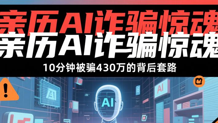 亲历AI诈骗惊魂：10分钟被骗430万的背后套路