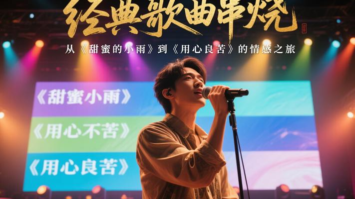 经典歌曲串烧：从《甜蜜的小雨》到《用心良苦》的情感之旅