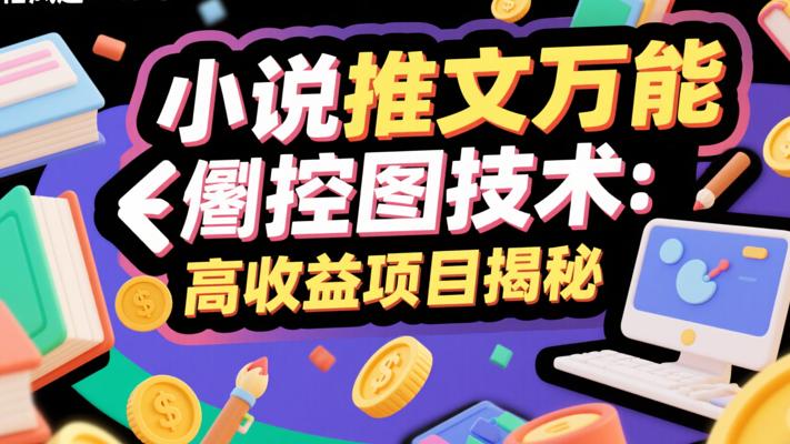 小说推文万能控图技术：高收益项目揭秘