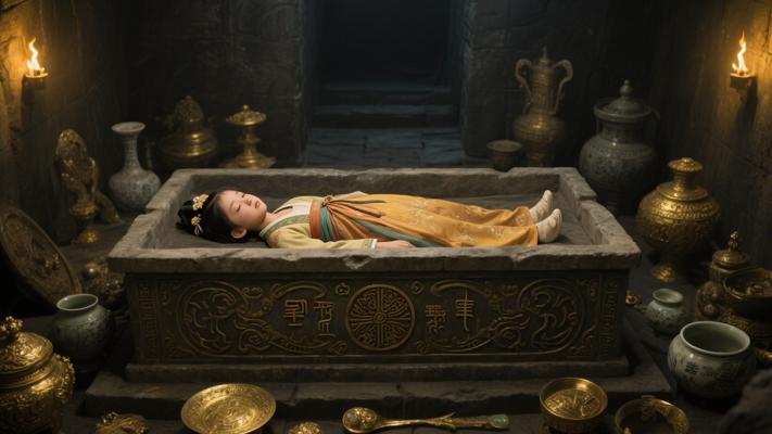 隋朝受宠小女孩李静训陪葬奢华石棺刻诅咒之谜