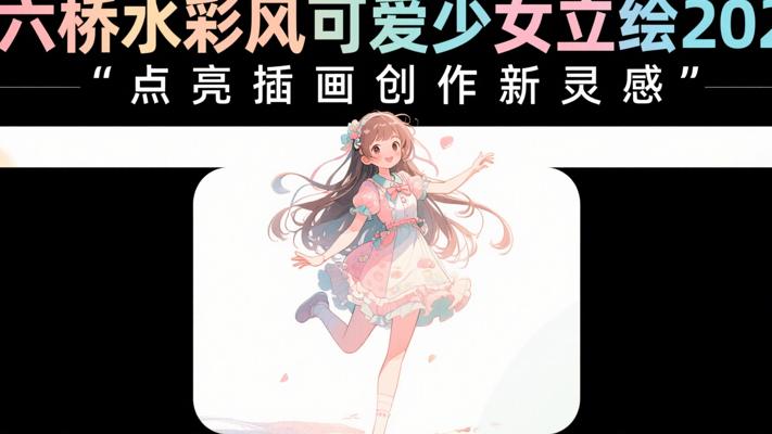 《六桥水彩风可爱少女立绘2024》：点亮插画创作新灵感