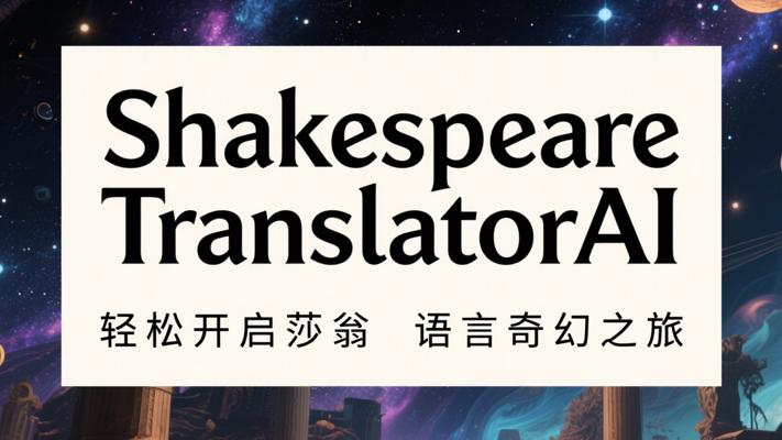 ShakespeareTranslatorAI：轻松开启莎翁语言奇幻之旅