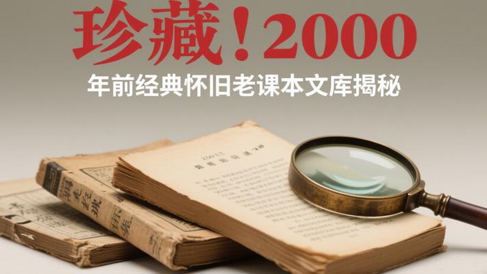 珍藏！2000年前经典怀旧老课本文库揭秘