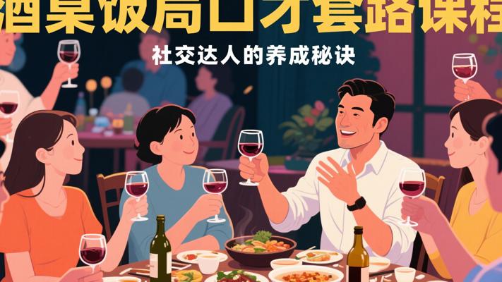 酒桌饭局口才套路课程：社交达人的养成秘诀