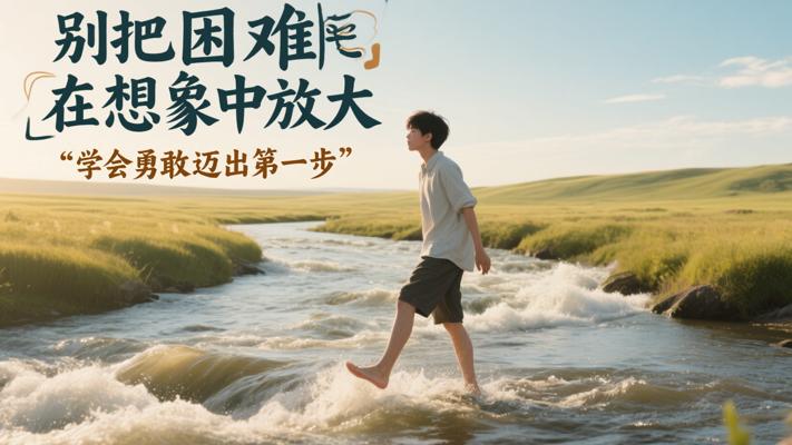 别把困难在想象中放大学会勇敢迈出第一步