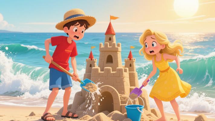 沙滩上的沙堡保卫战 少年与奥利维娅的潮汐人生课