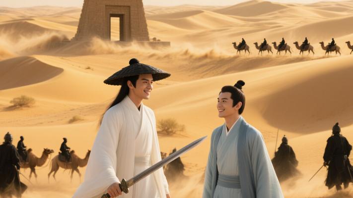 《陆小凤传奇之剑神一笑》：沙漠迷踪下的宝藏阴谋与爱恨纠葛