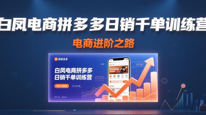 白凤电商拼多多日销千单训练营：电商进阶之路